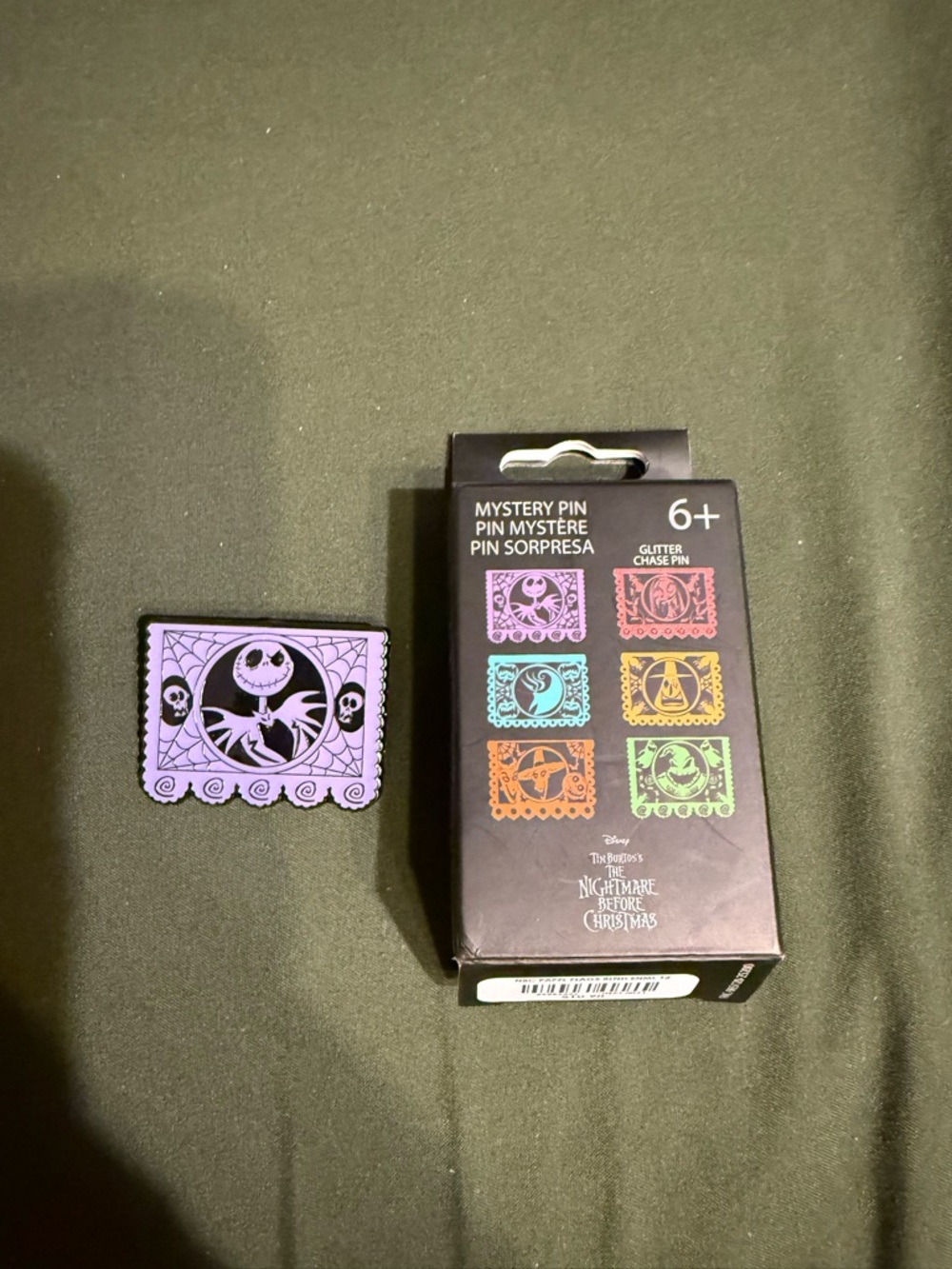 Disney Purple Jack Skellington Enamel Mystery Pin